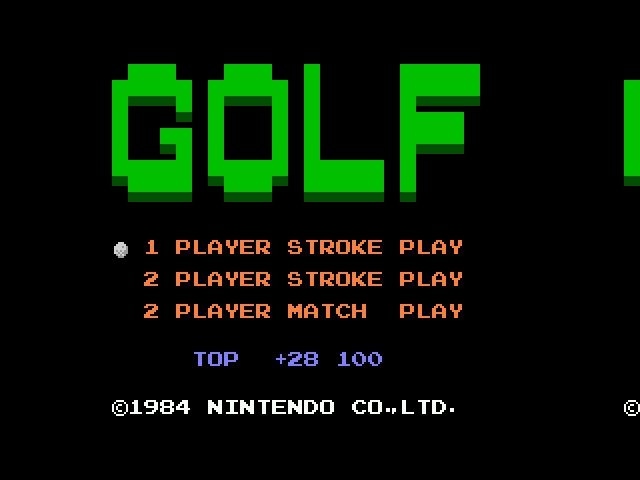 Golf [Falcon030] atari screenshot